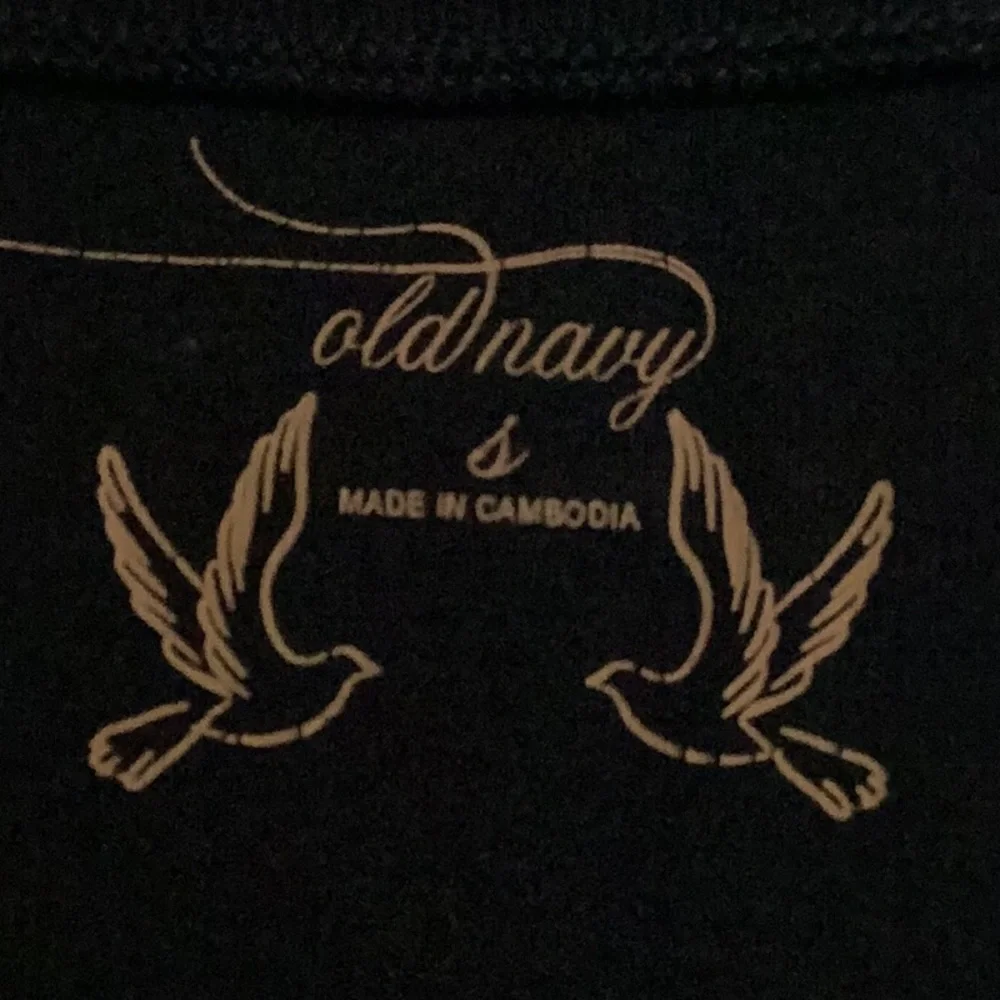 Old Navy Deep V-Neck Navy Long Sleeve Top - Picture 4 of 6